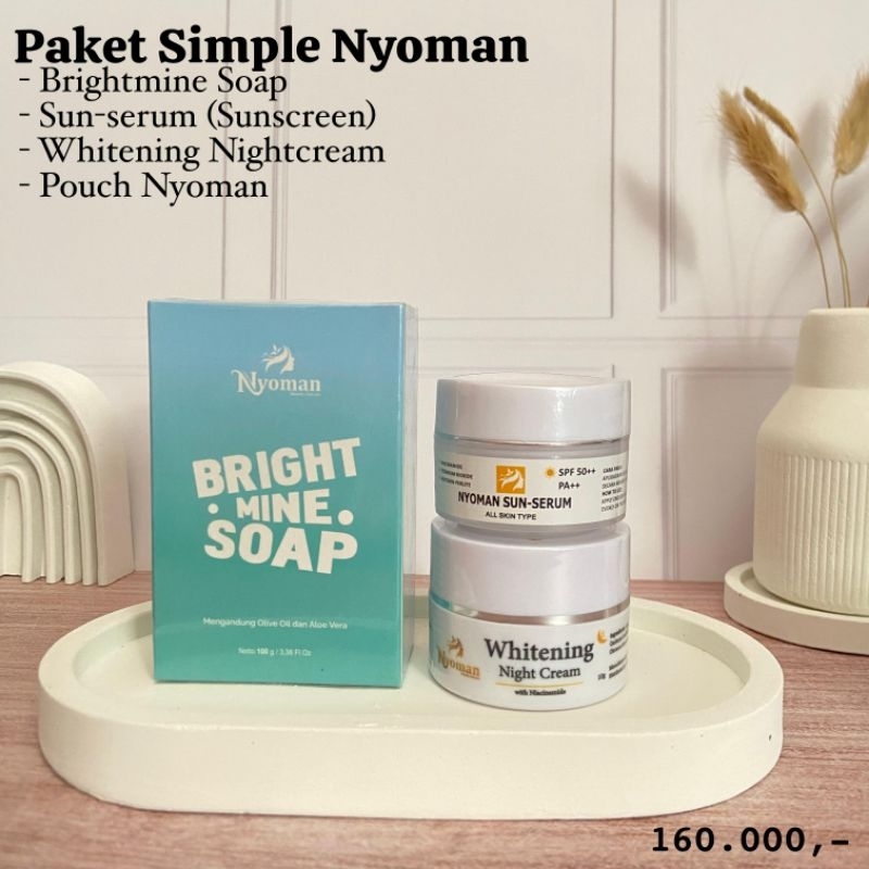 Jual Paket Simple ekonomis NYOMAN | sabun mine & Sunscreen & Whitening ...