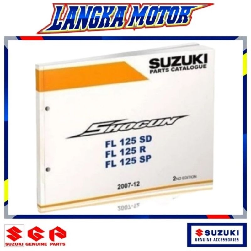 Jual Shogun ORI SGP Buku Katalog parts Mesin Listrik Body Suzuki NEW ...