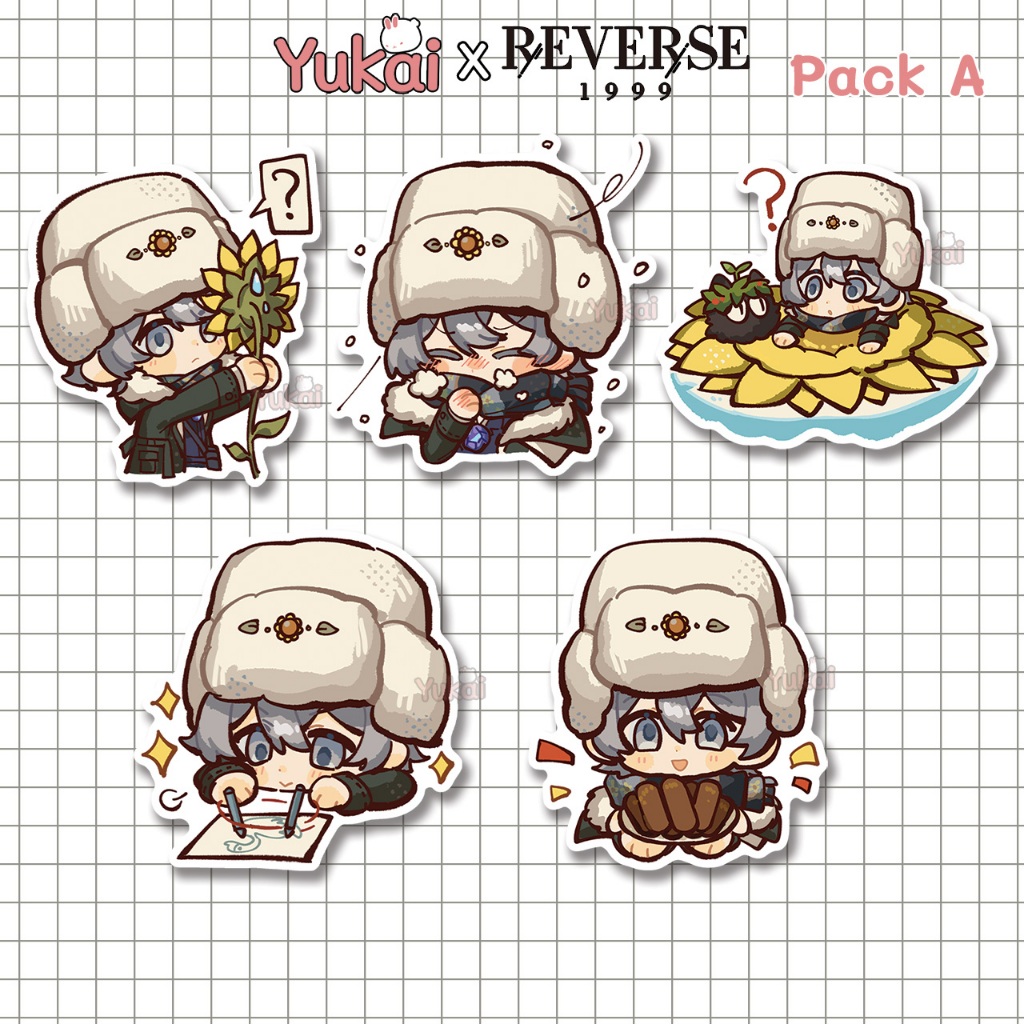 Jual Stiker Pack Avgust Reverse 1999 Premium, Sticker Anime Waterproof ...