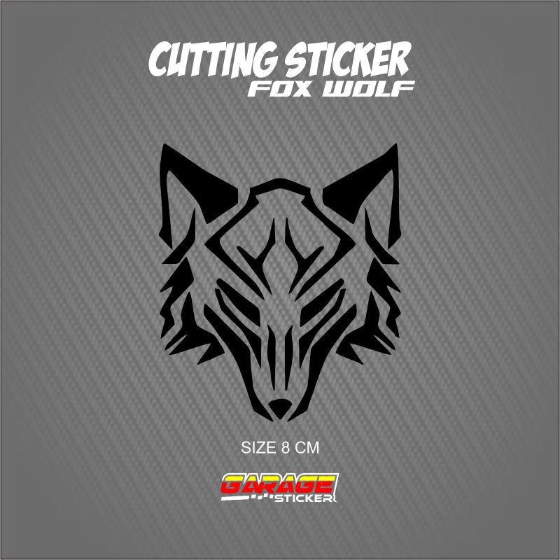 Jual Sticker fox kepala serigala cutting stiker wolf keren promo ...
