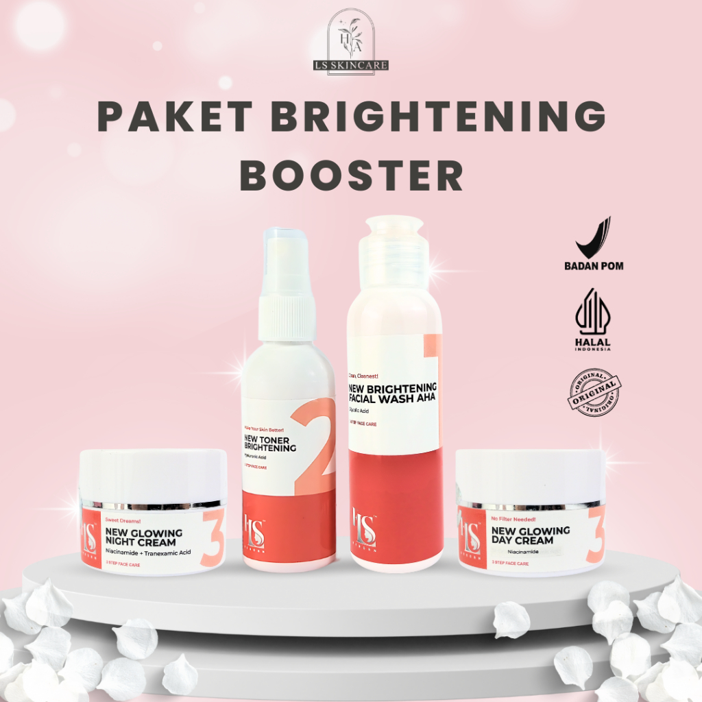 Jual SIAP KIRIM LS SKINCARE PAKET NEW BRIGHTENING BOOSTER GLOWING SUSAH