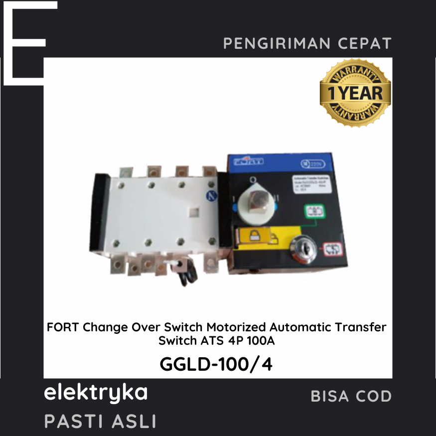 Jual FORT Change Over Switch Motorized Automatic Transfer Switch ATS 4P ...