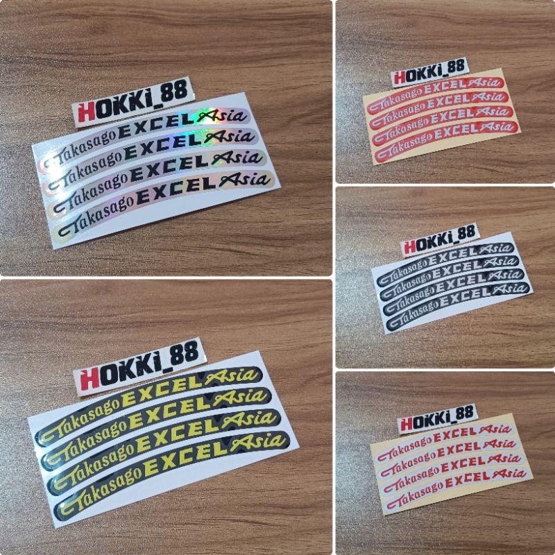 Jual STIKER VELG TAKASAGO EXCEL STICKER VELK PELEK MOTOR TAKASAGO ...