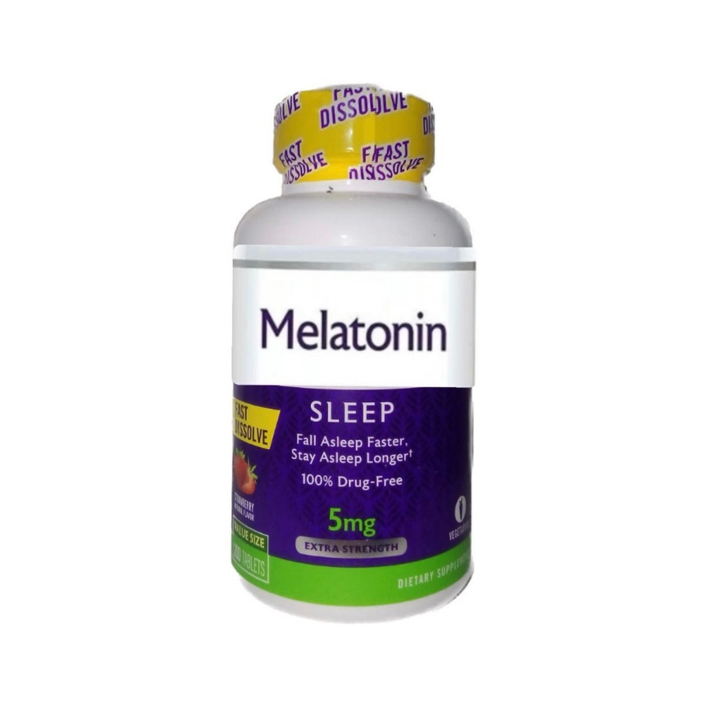 Jual Natrol Sleep Melatonin 5mg Isi 200 Suplemen Bantu Susah Tidur ...