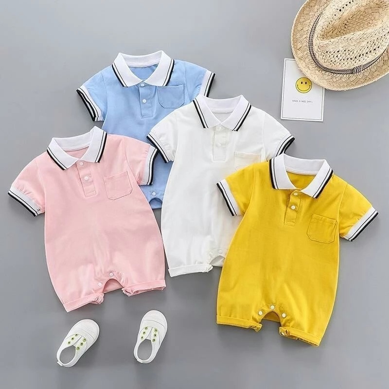 Jual Baju Romper Kerah Bayi Laki Laki Cowok | Shopee Indonesia