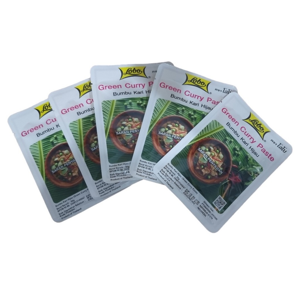 Jual Bumbu Kari Hijau Lobo Thailand 50 Gram (Pack) / Green Curry Paste ...