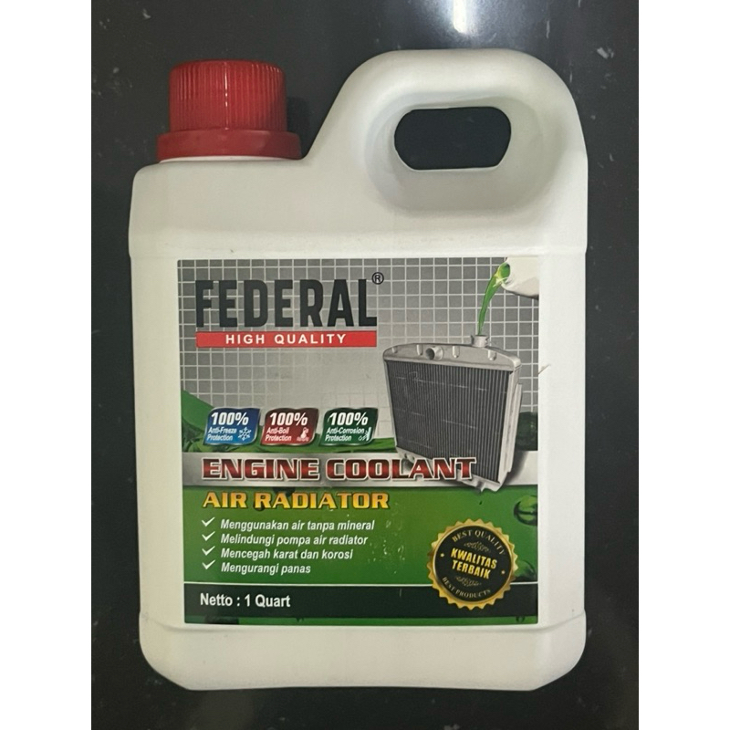 Jual AIR RADIATOR COOLANT MOTOR FEDERAL 1 LITER | Shopee Indonesia