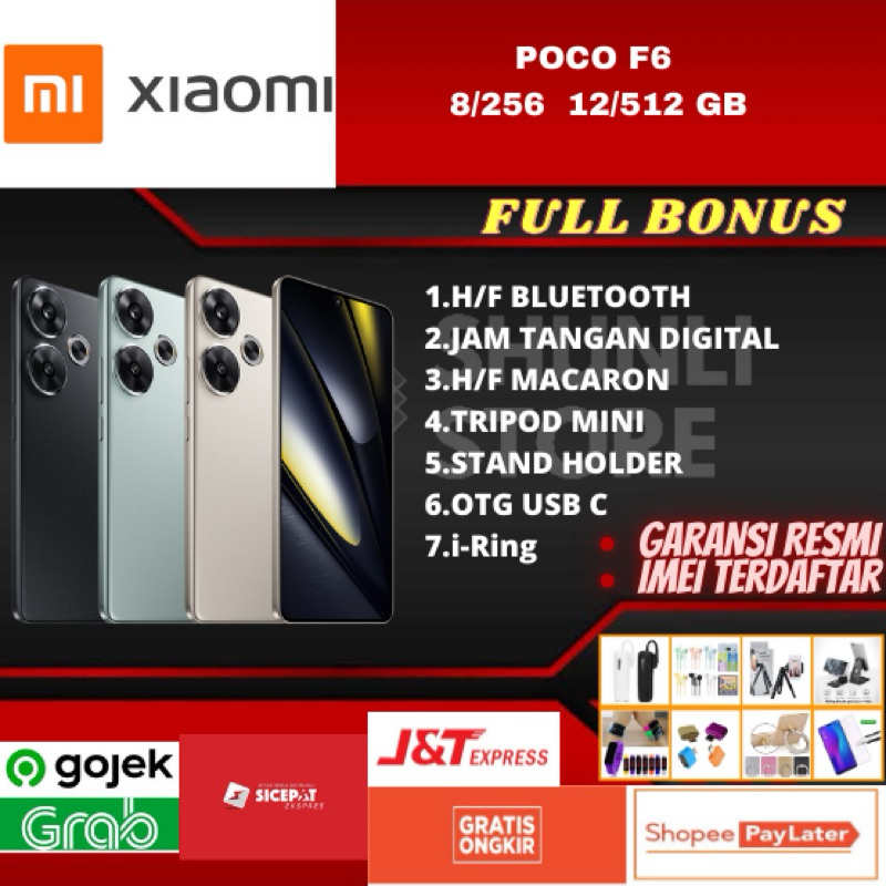 XIAOMI POCO F6 8/256GB 12/512GB GARANSI RESMI