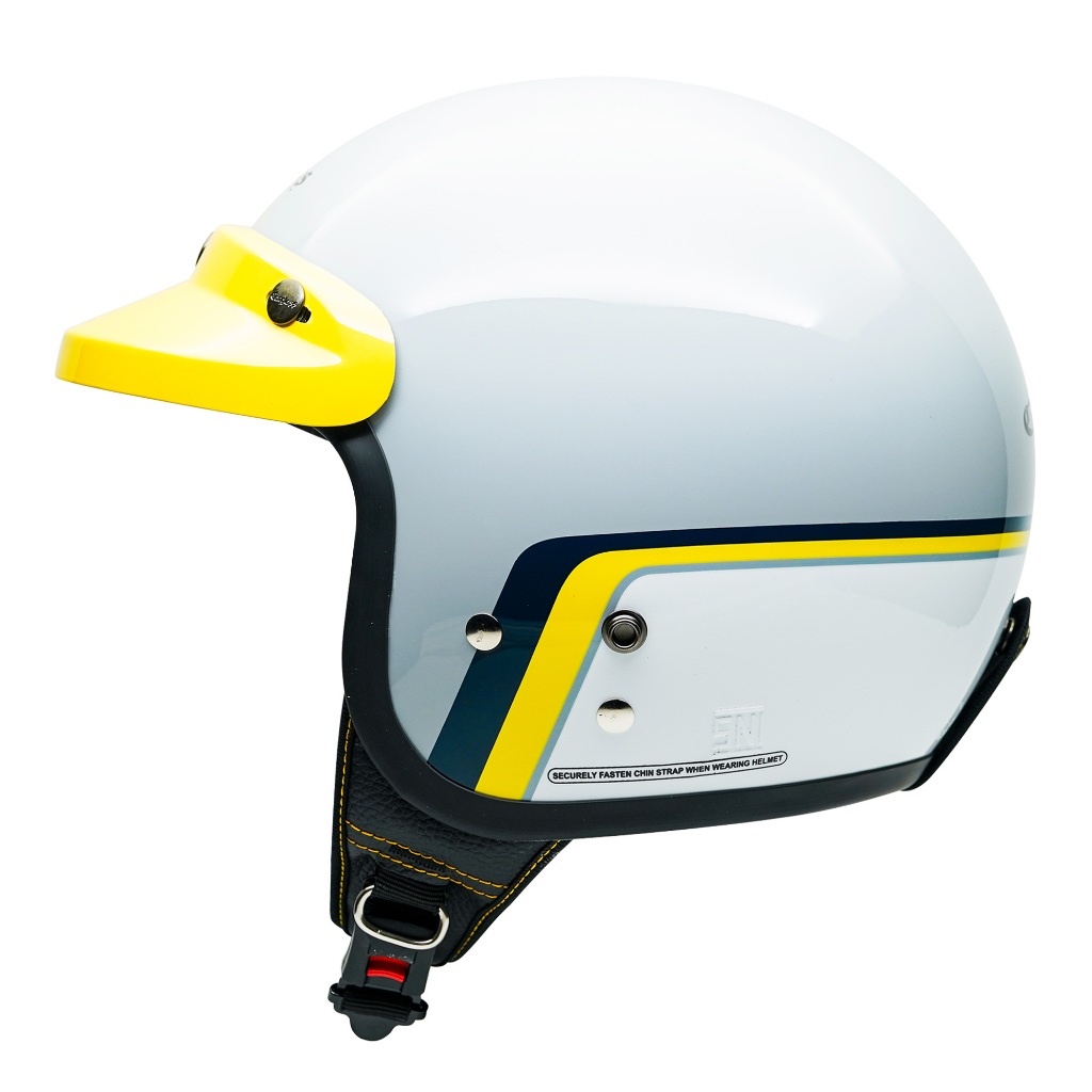 Jual Cargloss CFM Retro Helm Half Face - Race Track Grey | Shopee Indonesia