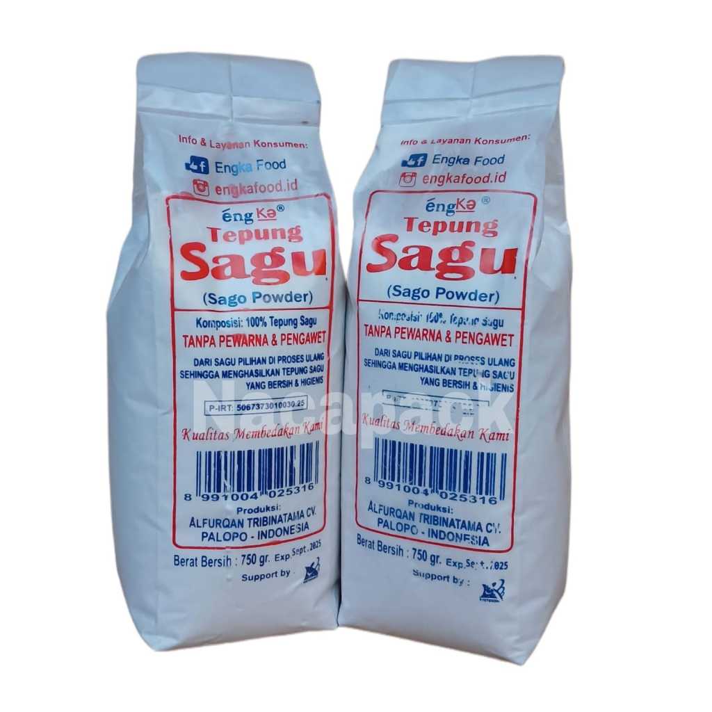 Jual TEPUNG SAGU ENGKA BERAT 750 GRAM | TANPA PEWARNA DAN PENGAWET ...