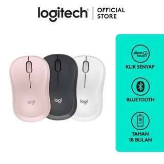 Logitech M241 Silent Bluetooth Mouse, Wireless, Ringkas, Portabel, Penelusuran yang Mulus, untuk Windows, macOS, ChromeOS, Kompatibel dengan PC, Mac, Laptop, Tablet