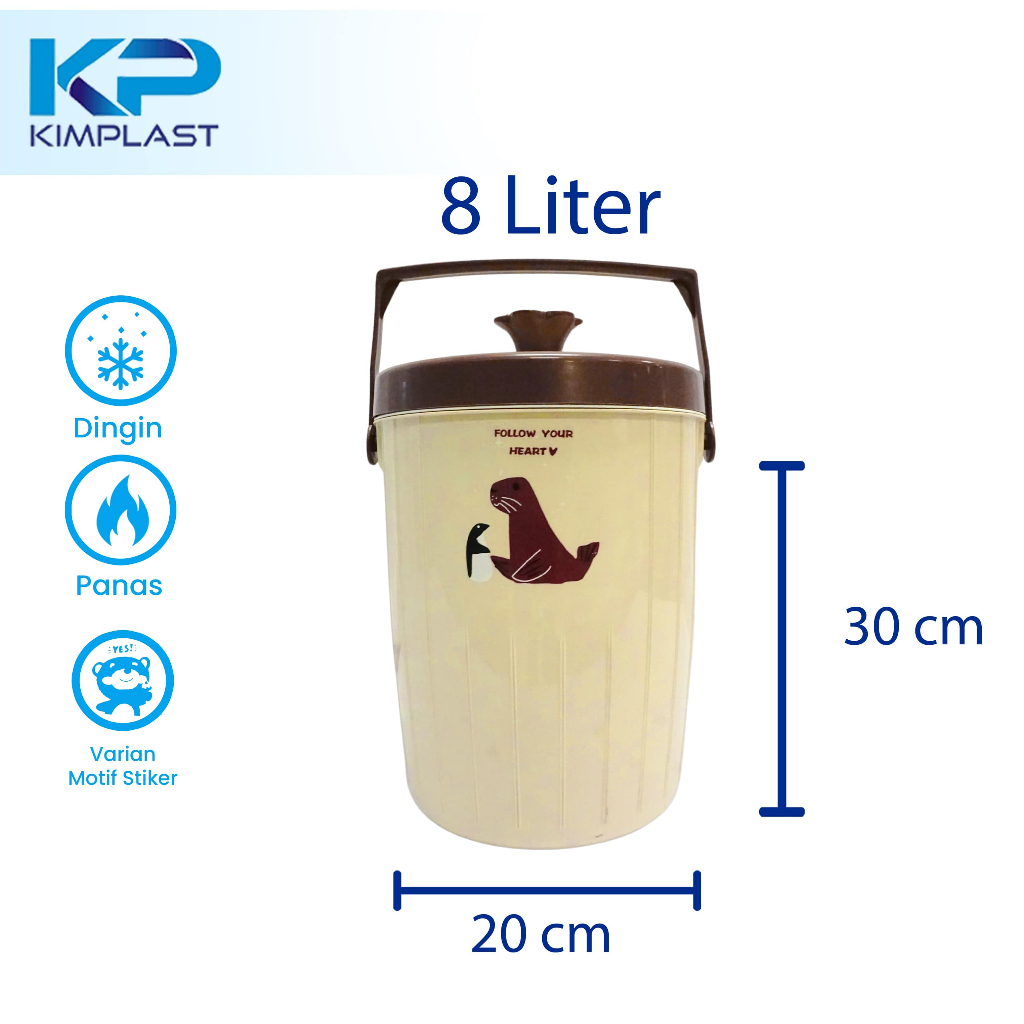 Jual KIMPLAST RICE BUCKET 8 LITER LATTE / TERMOS NASI / TERMOS ES ...