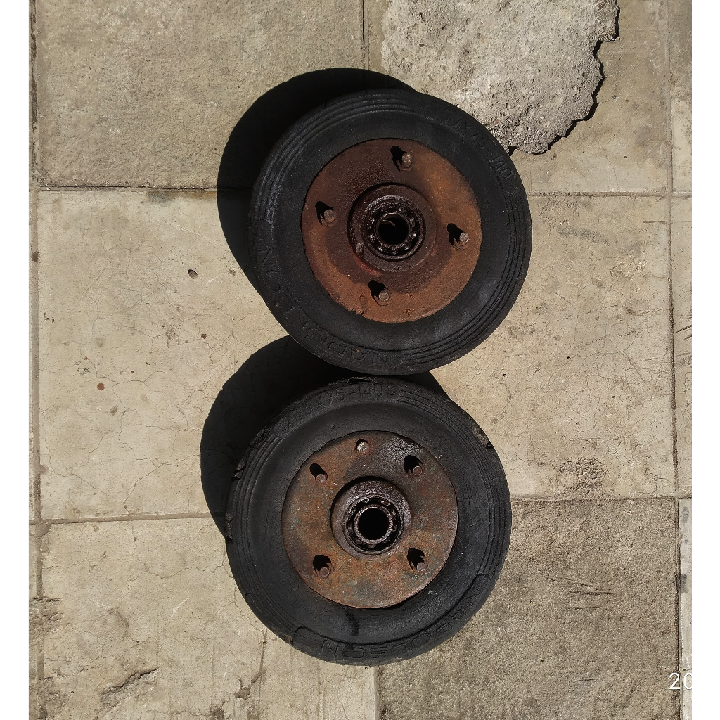 Jual Roda Lori/Roda Troli/Ban Gerobak 7.5 inch-10 inch | Shopee Indonesia