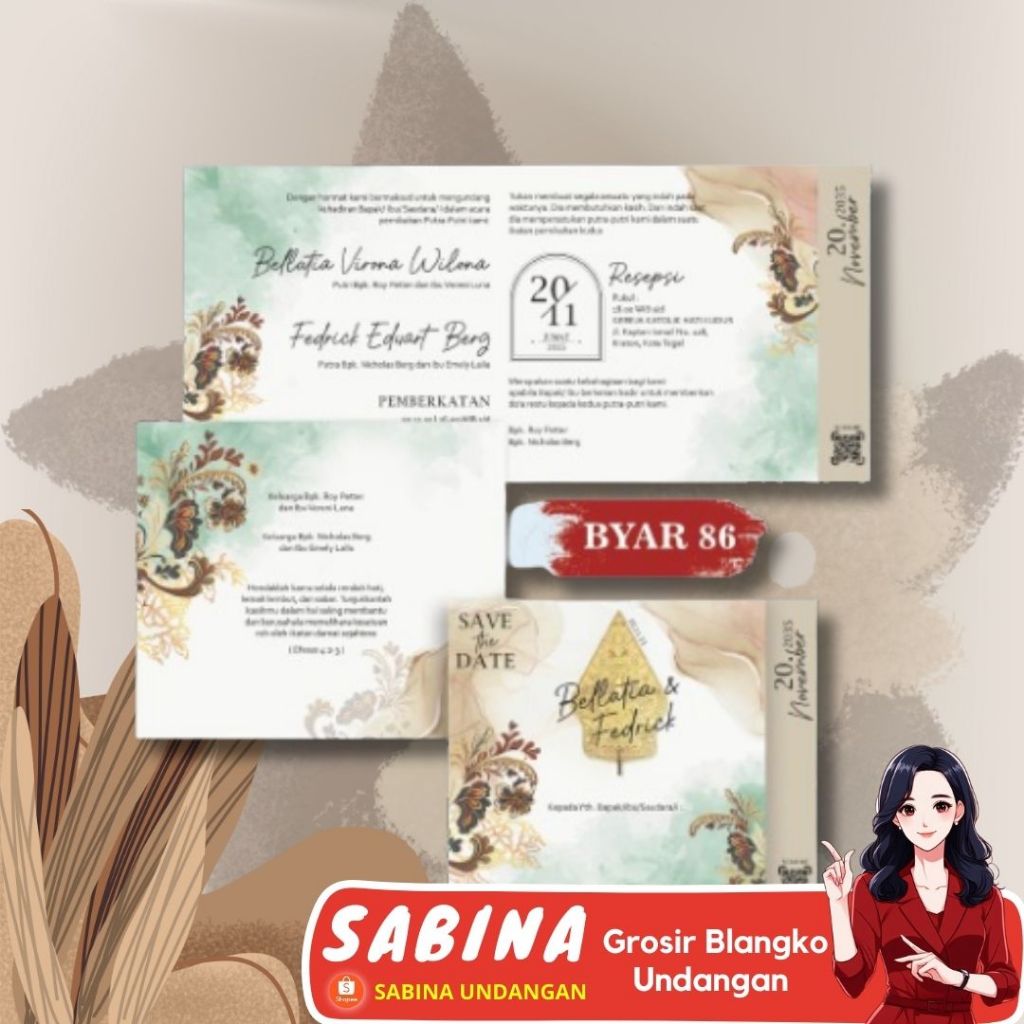 Jual BLANGKO UNDANGAN BYAR 86 | SABINA UNDANGAN FREE KATALOG DAN FILE ...