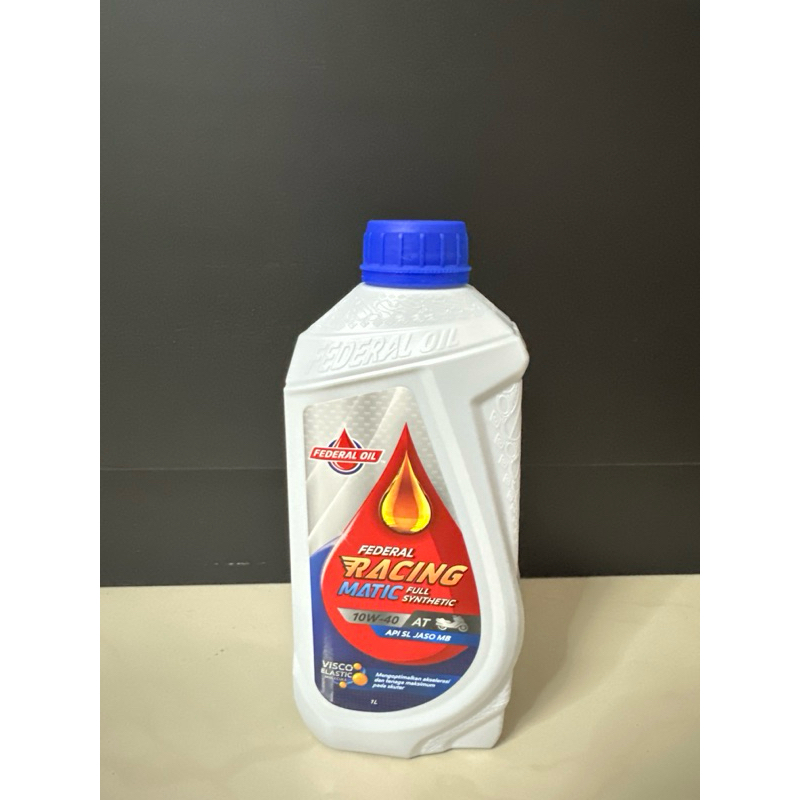 Jual OLI FEDERAL RACING MATIC 10W-40 API SL JASO MB 1LITER UNTUK MOTOR ...