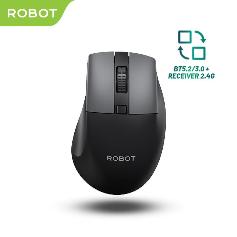 Jual Robot Mouse M355 Dual Receiver Bluetooth and Wireless Silent Click ...