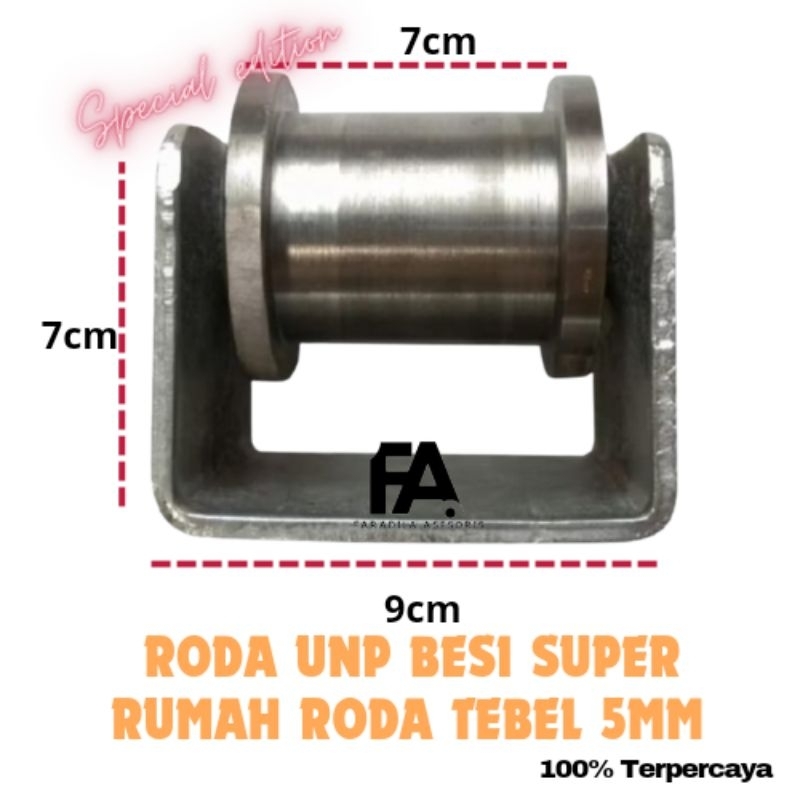 Jual Roda UNP besi super 5cm rumah Roda TEBEL 5mm/Roda Pagar UNP 5CM ...