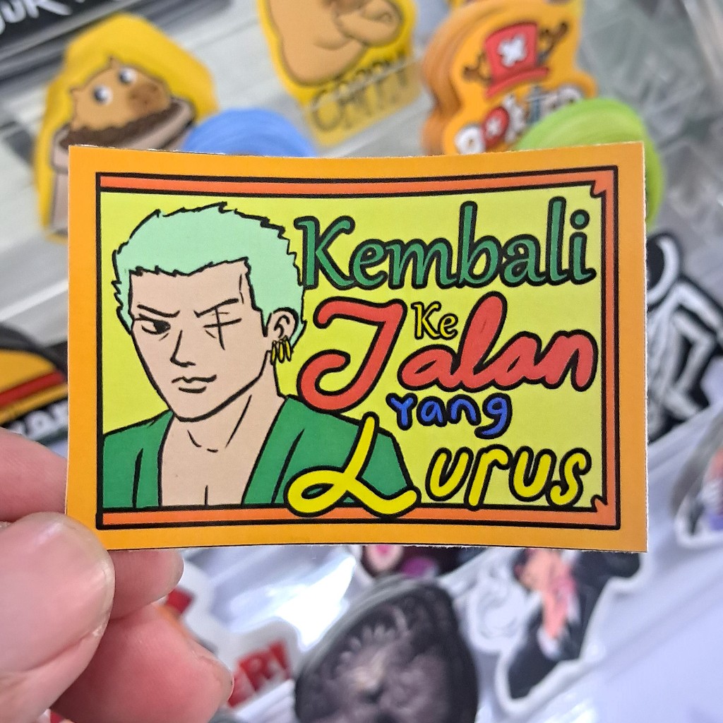 Jual METAL KECIL | Sticker Angkot Anime | Kembali ke Jalan Yang Lurus ...