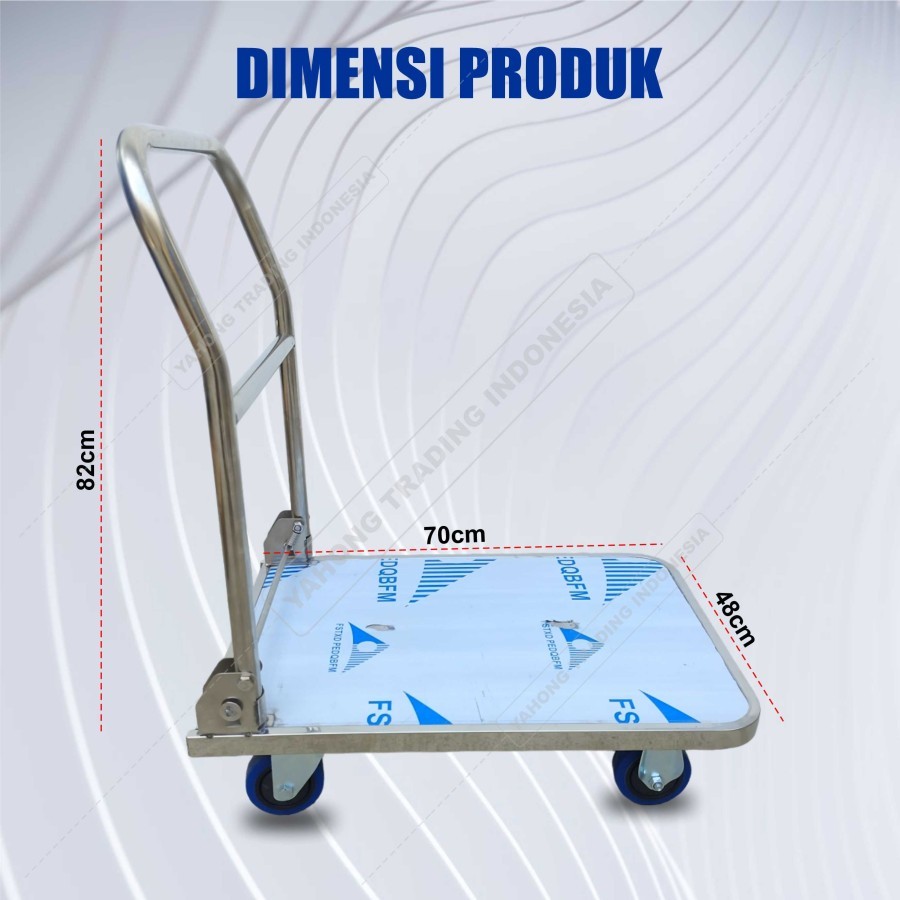 Jual Troli 300kg 500kg 600kg 800kg Trolli Stainless Troli Stainless ...