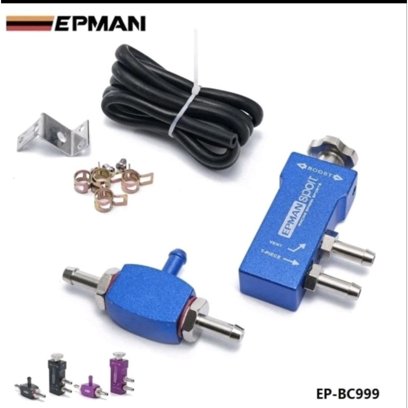 Epman Manual Turbo Boost Controller – In-Cabin TEE Valve, Black (EP-BC999)