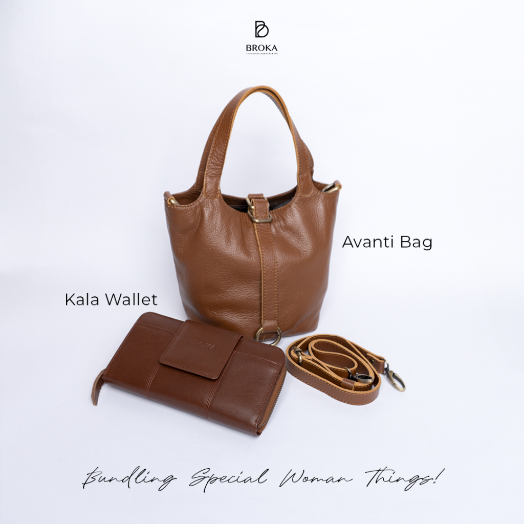 Jual Broka Leather (Mecca bundling) Avanti Bag + Kala Dompet Kulit Asli ...