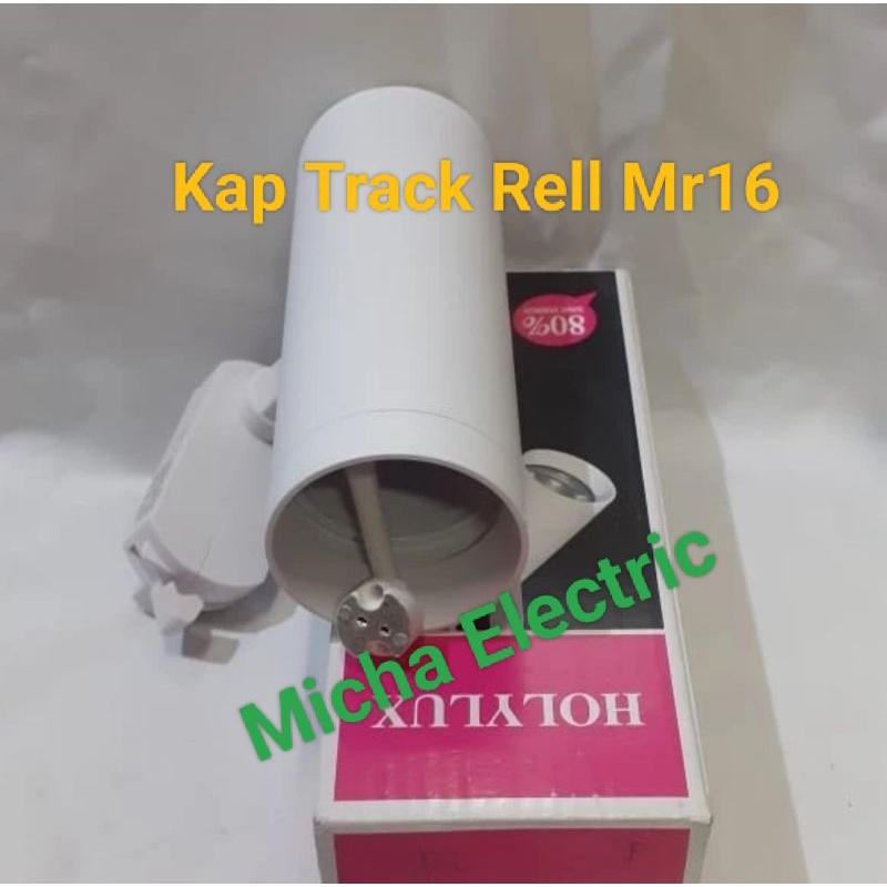 Jual Holylux Kap Lampu Sorot Track Rell Mr16 / Housing Rell Track ...