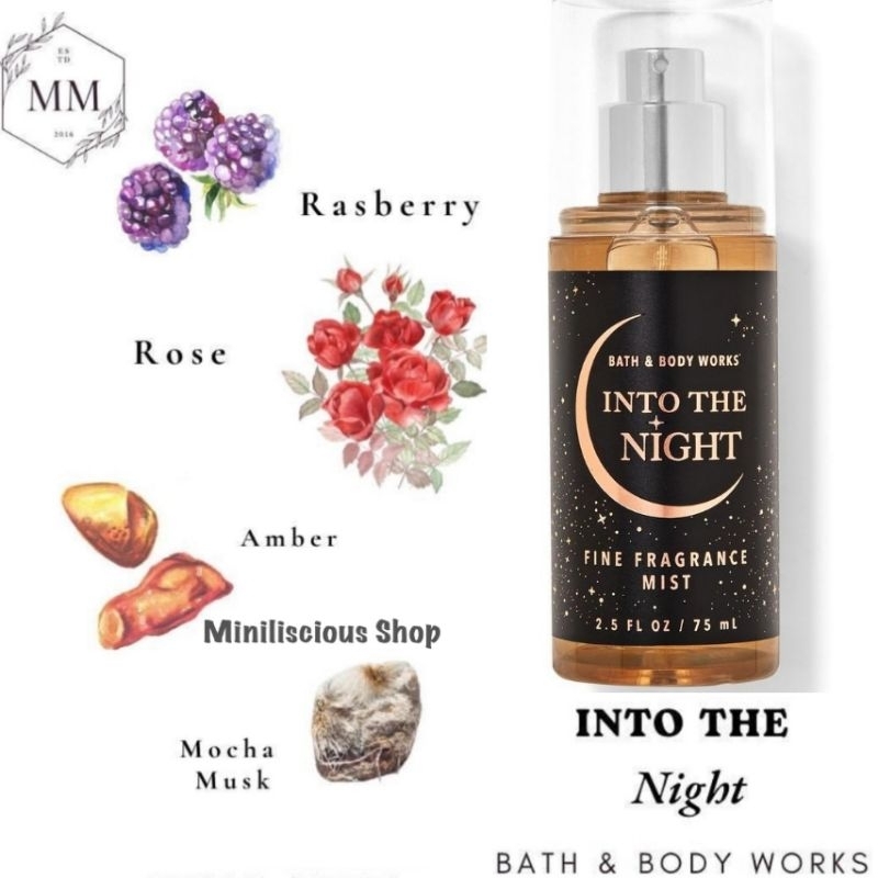 Night Travel Size Bath And Body Works Into The Night Mist BBW BODY MIST  BATH BODY WORKS BODY MIST A THOUSAND WISHES, MAD ABOUT YOU, INTO THE NIGHT,  IN