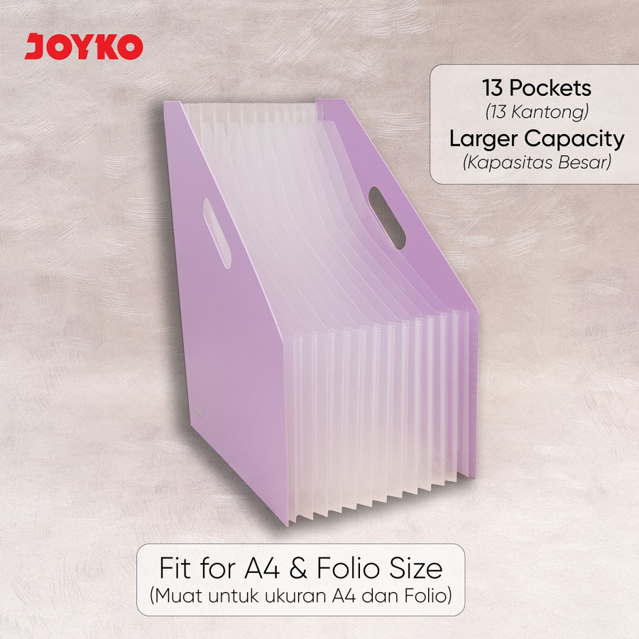 Jual EXPANDING FILE JOYKO EF-12 | 13 POCKETS | WARNA PASTEL | MAP ...