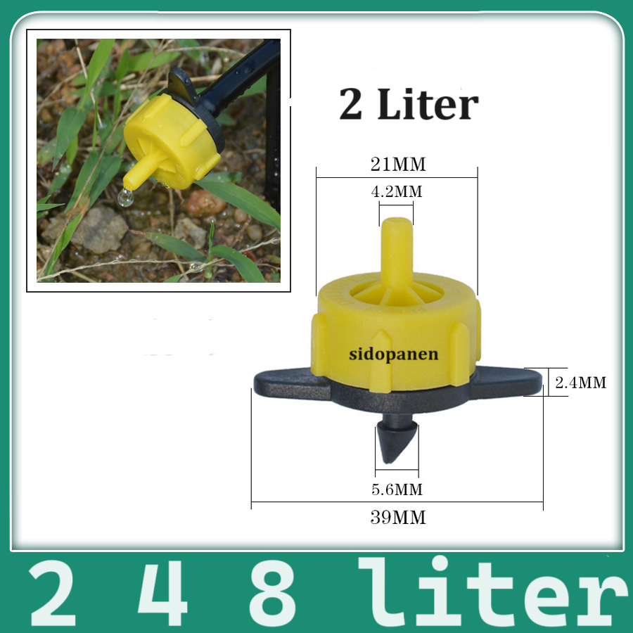 Dripper Emiter 2 4 8 liter / jam system tetes selang PE Irigasi tanaman