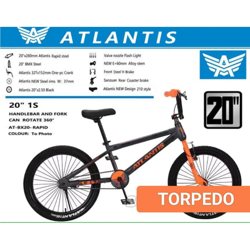 Jual SEPEDA BMX 20 INCH ATLANTIS TORPEDO | Shopee Indonesia