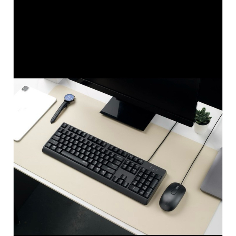 Jual RAPPO NX1500 - WIRED OPTICAL MOUSE & KEYBOARD | Shopee Indonesia