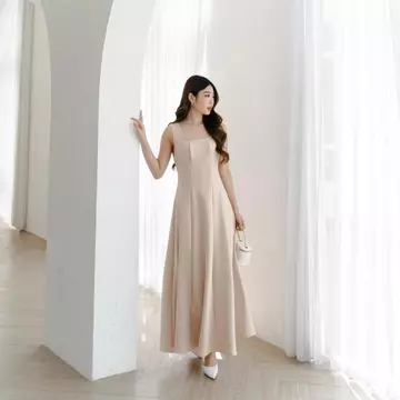 VELOVE Caren Dress 14 Colors 3 Size Party Dress Wanita