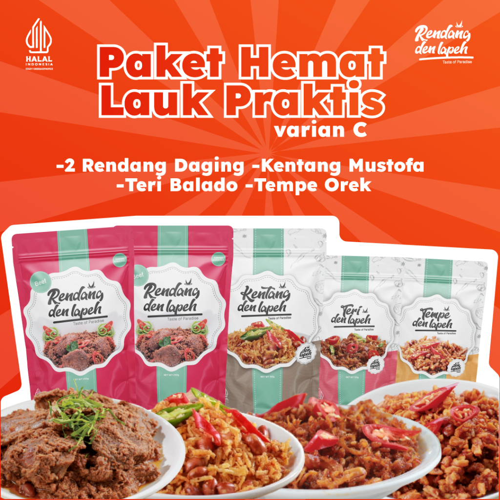 Jual PAKET HEMAT RENDANG DAN LAUK PAUK SIAP SAJI SPESIAL BEST SELLER ...