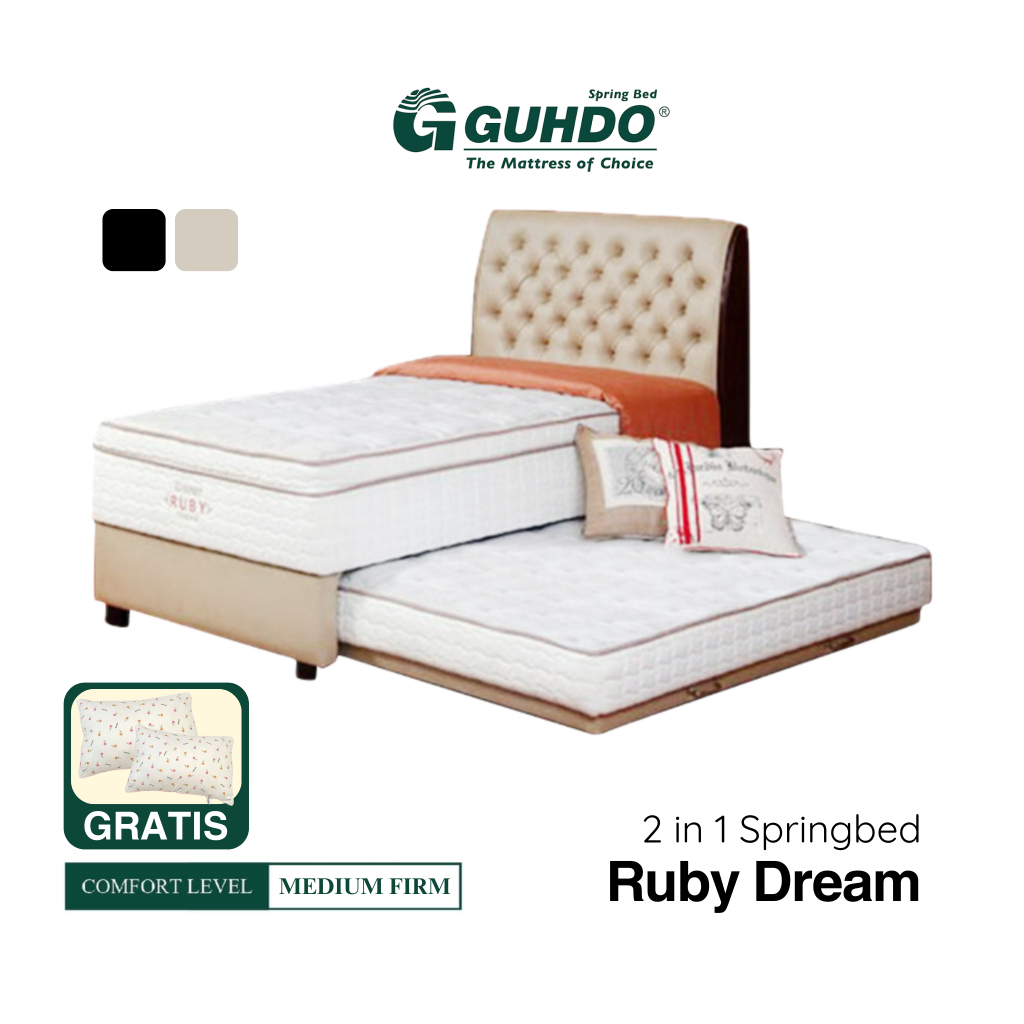 Jual Guhdo Springbed 2 In 1 Ruby Dream Spring Latex Sorong Two In One