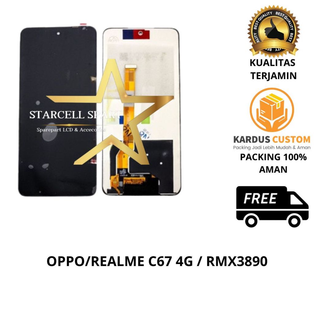 Jual LCD+ TOUCHSCREEN OPPO REALME C67 4G / RMX3890 | Shopee Indonesia