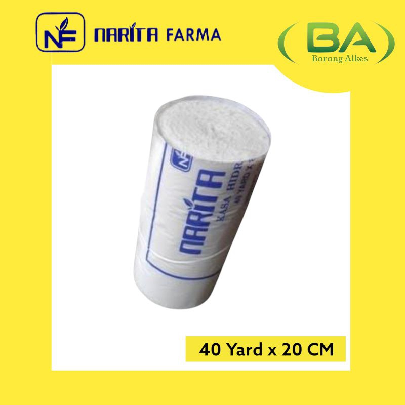 Jual Kasa Perban Gulung Hydrophyl 40Yard x 20Cm Perban Luka Kasa Gulung ...