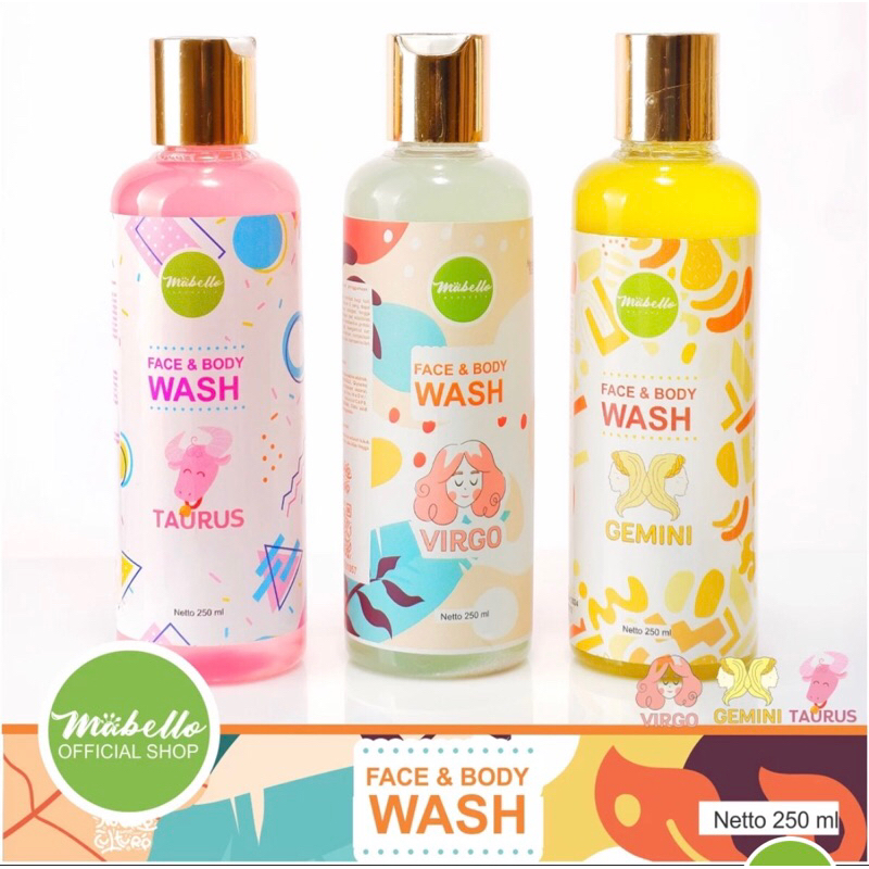 Jual FLASH SALE || MABELLO Collagen face & Body wash Zodiak Taurus ...