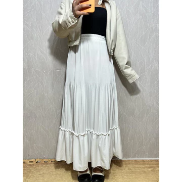 Bisa Rok Plisket Ruffle Plisket Skirt