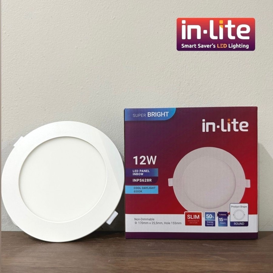 Jual Lampu Downlight Plafon Led Inlite INPS628R 6w 9w 12w 18w 24w Panel ...