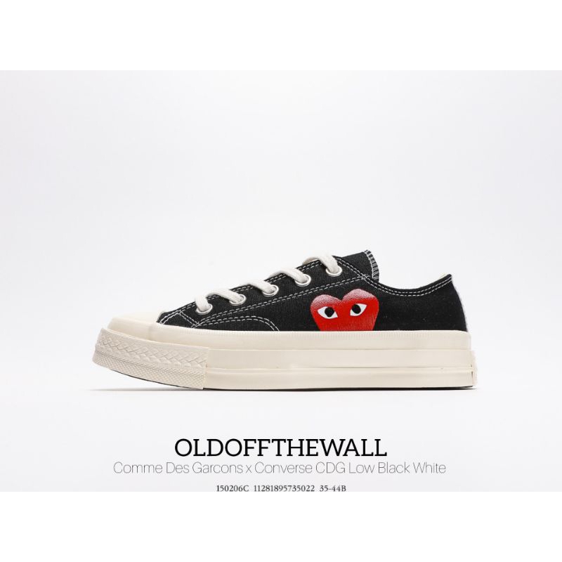 Jual PLAY Comme Des Garcons x Converse CDG Ox Black White Shopee