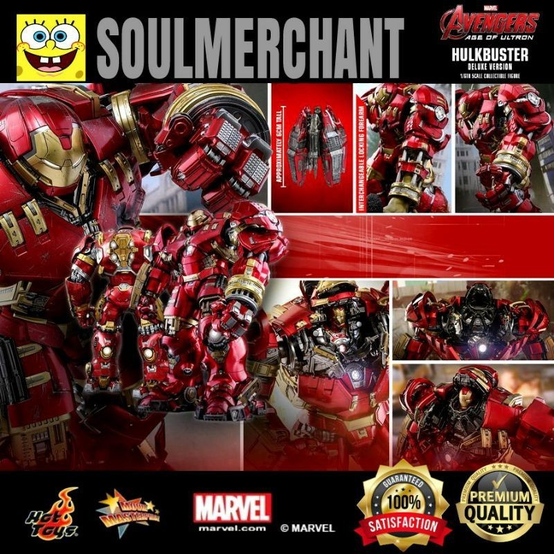 Hot Toys Hulkbuster Deluxe MMS510 with Jackhammer Veronica Open For Check  Only