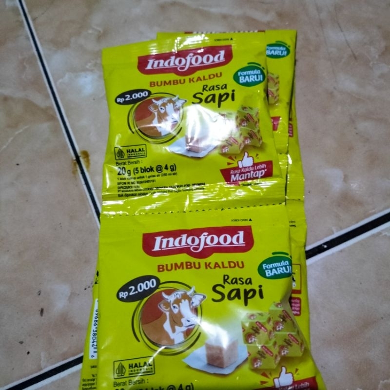 Jual bumbu kaldu rasa sapi Indofood isi 5 blok 20g | Shopee Indonesia