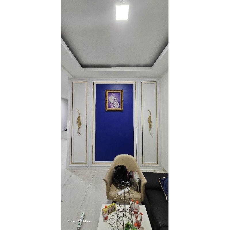 Jual backdrop panel hpl custom minimalis modern dengan led | Shopee ...