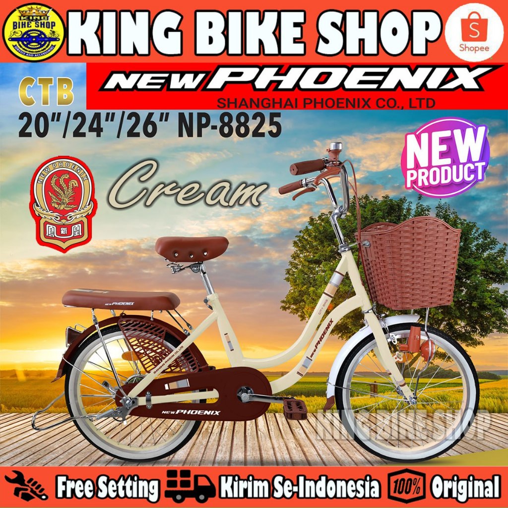Jual Sepeda Keranjang Dewasa New PHOENIX NP-8825 & 8825 AT Uk 20 24 ...