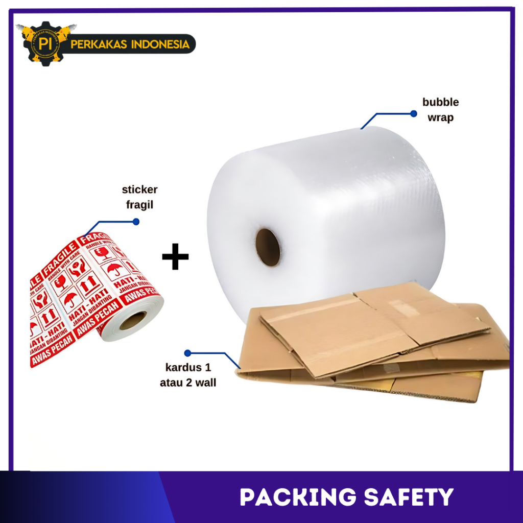 Jual Extra Safety Pack Packing Safety Bubble Wrap Dengan Sticker ...
