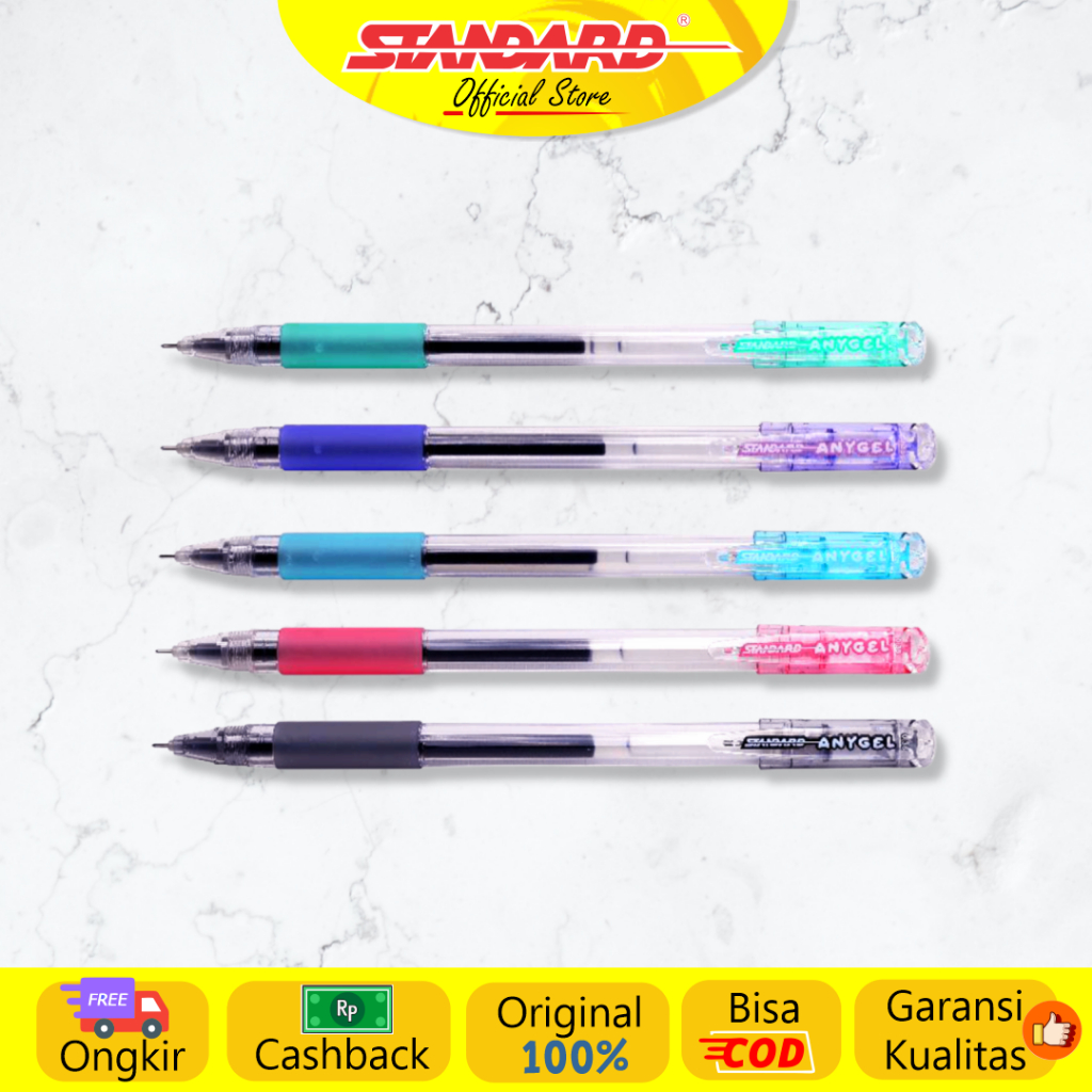 Standard - Pulpen Any Gel 0.38 ( Alat Tulis / Pen / Ballpoint / Pena ) (3)