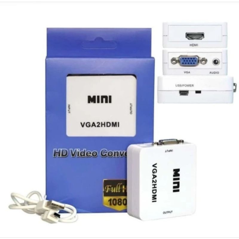 Jual CONVERTER VGA TO HDMI FULL HD1080P / VGA2HDMI FEMALE | Shopee ...