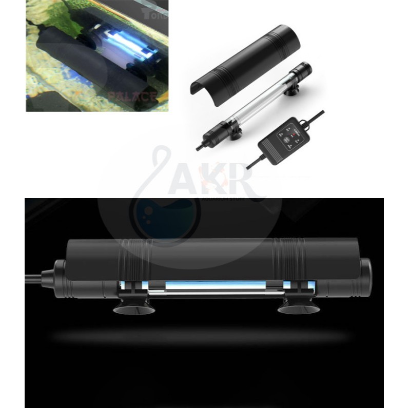 Jual Lampu UV Ultraviolet Timer Sunsun 14 Watt UVC Timer Submersible ...