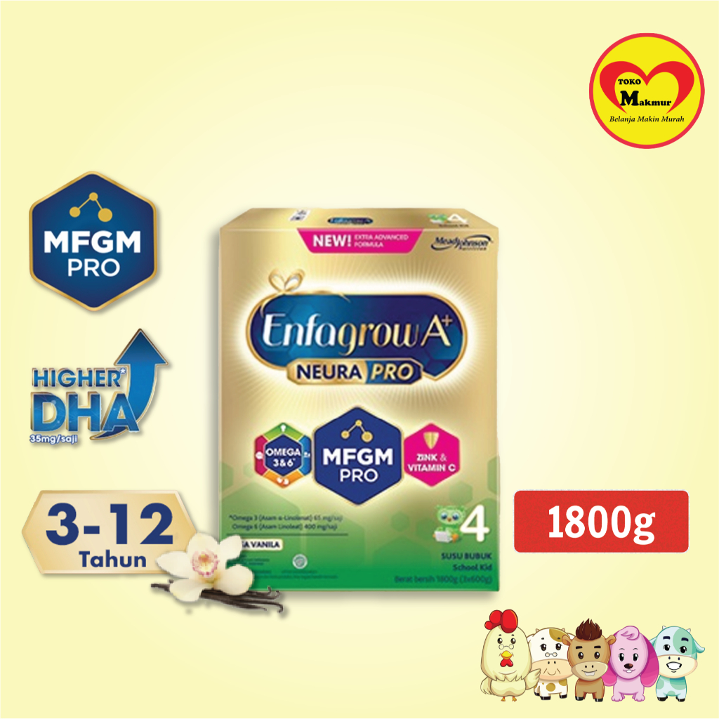 Jual Enfagrow A+ Tahap 4 Vanila 1800gr / Toko Makmur Online | Shopee ...