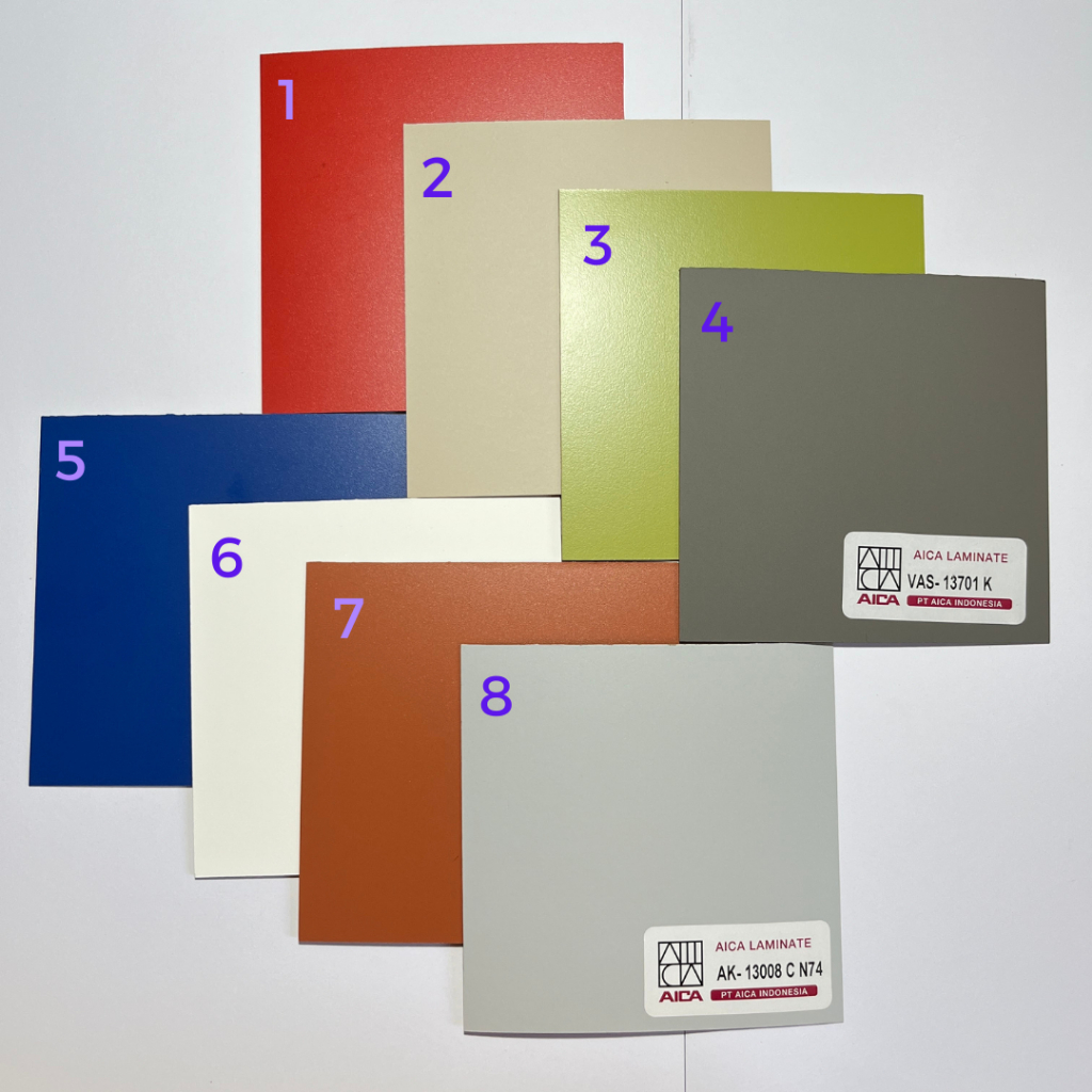 Jual Sample Material AICA HPL - Ukuran Sedang | Material Interior ...